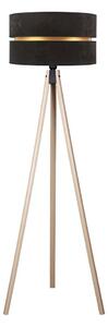 Duolla - Lampada con piedistallo DUO 1xE27/60W/230V diametro 44 cm nero/beige