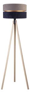 Duolla - Lampada con piedistallo DUO 1xE27/60W/230V diametro 44 cm grigio/blu/beige