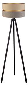 Duolla - Lampada con piedistallo DUO 1xE27/60W/230V diametro 44 cm beige/grigio/wenge