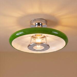 Plafoniera soffitto Branford Lindby, dimmerabile, Verde, Soggiorno / Sala da pranzo, Metallo, Vintage, Plafoniera