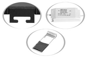 Ecolite LED-WSQ-CCT/12W/BI - Lampada LED da incasso RAFA LED/12W/230V IP44 bianco