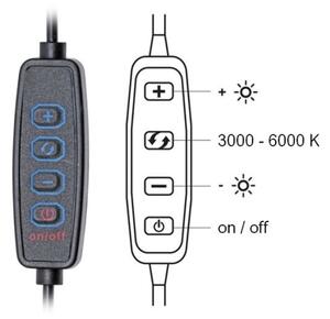 Ecolite LU13A-BI- Lampada da tavolo LED dimmerabile LIPA LED/10W/230V 3000-6000K bianco