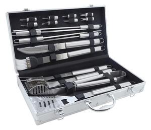 Grilling utensils acciaio inossidabile with a case 18 pz