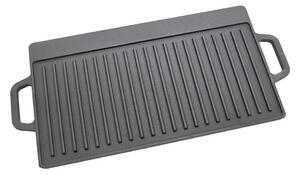 Piastra grill a doppia faccia 50x23 cm