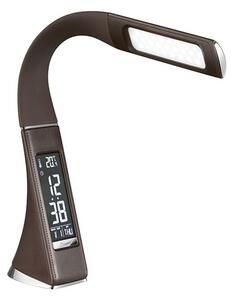 Solight WO46-H - Lampada LED da tavolo dimmerabile con display LED/6W/230V marrone