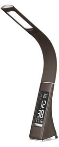 Solight WO46-H - Lampada LED da tavolo dimmerabile con display LED/6W/230V marrone