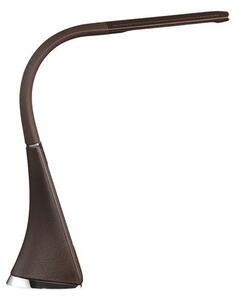 Solight WO46-H - Lampada LED da tavolo dimmerabile con display LED/6W/230V marrone