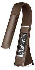 Solight WO46-H - Lampada LED da tavolo dimmerabile con display LED/6W/230V marrone