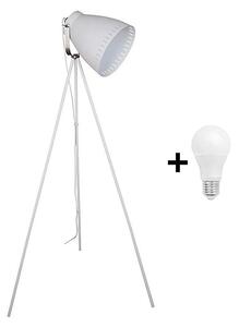 Solight WA001-W - Lampada da terra LED MILANO 1xE27/10W/230V bianca 145cm