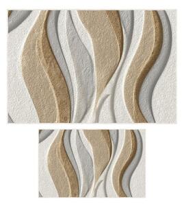 Set di tappetini per il bagno beige 2 pz 60x100 cm – Foutastic