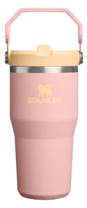 Borraccia termica color pesca in acciaio inox 600 ml IceFlow™ Flip Straw 2.0 Tumbler Peach Rose – Stanley