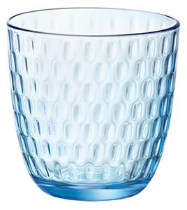 <p>Il bicchiere Bormioli Rocco Slot da 29 cl, con una trama minuta e originale, è ideale per servire acqua, bibite e succhi. Realizzato in vetro colorato Blu, unisce stile e funzionalità.</p>