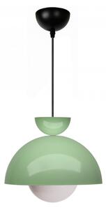 Lampadario verde con paralume in metallo ø 25 cm Arta – Opviq lights