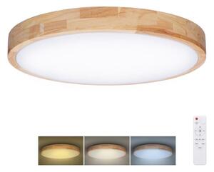 Solight WO8010- Luce LED dimmerabile SOLID OAK LED/60W/230V 3000-6500K diametro 51 cm+RC