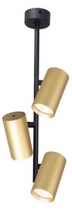 Brilagi - Lampadario a sospensione con supporto rigido SELE VERTICAL 3xGU10/30W/230V nero/oro