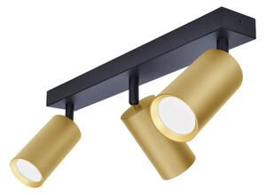 Brilagi - Faretto SELE GOLDEN 3xGU10/30W/230V nero/oro