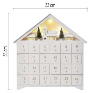 Calendario dell'Avvento a LED 8xLED/2xAA bianco