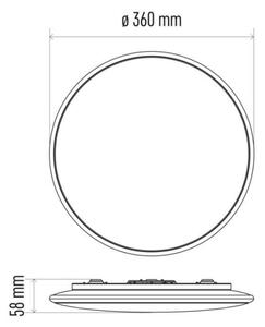 Plafoniera LED Dimmerabile LED/24W/230V + TC rotondo 2700K-6500K