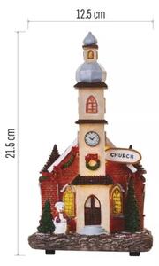 Decorazione natalizia LED LED/3xAA chiesa