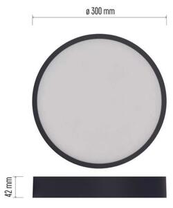 Plafoniera LED LED/28,5W/230V 3000/3500/4000K d. 30 cm nero