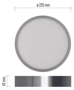 Plafoniera LED LED/21W/230V 3000/3500/4000K diametro 22,5 cm cromo