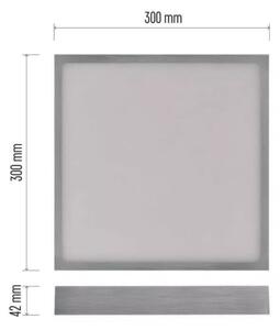 Plafoniera LED LED/28,5W/230V 3000/3500/4000K 30x30 cm cromo