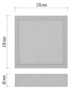 Plafoniera LED LED/12,5W/230V 3000/3500/4000K 17x17 cm bianca
