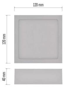 Plafoniera LED LED/7,6W/230V 3000/3500/4000K 12x12 cm bianca