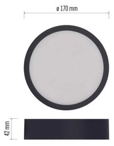 Plafoniera LED LED/12,5W/230V 3000/3500/4000K d. 17 cm nero
