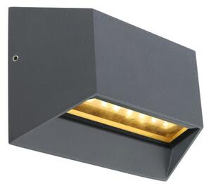 Globo Lighting luce da esterno in alluminio pressofuso antracite, LED