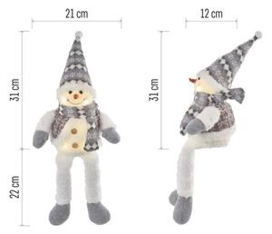 Decorazione natalizia LED 6xLED/3xAA pupazzo di neve