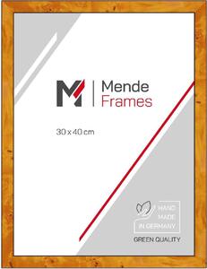 Cornice per foto MendeFrames H14C con decorazione a motivi vegetali, 10x30 cm, vetro standard