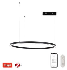 Immax NEO 07215L-Lampadario a sospensione con filo LED dimmerabile FINO 60W/230V 80cm nero Tuya+RC