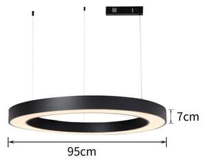 Immax NEO 07211L - Lampadario LED dimmerabile su cavo PASTEL 68W/230V nero +DO