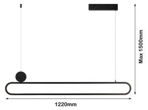 Immax NEO 07231L - Lampadario a sospensione con filo LED dimmerabile LITE OVALE LED/50W/230V + +TC