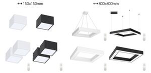 Immax NEO 07239L - Luce LED dimmerabile CANTO LED/60W/230V nero Tuya + +TC