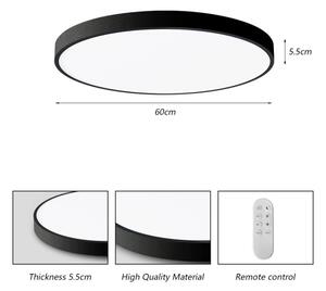 Immax NEO 07250L-Luce LED dimmerabile SEMPLICI 60W/230V Wi-Fi Tuya nero +RC