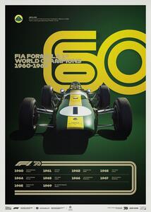 Stampe d'arte Formula 1 Decades - 60's Lotus, (50 x 70 cm)