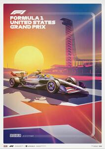 Stampa d'arte Formula 1 - United States Grand Prix 2023, Automobilist