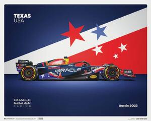 Stampe d'arte Oracle Red Bull Racing - United States Grand Prix - 2023, (50 x 40 cm)