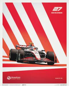 Stampe d'arte MoneyGram Haas F1 Team - Nico Hulkenberg - 2023, (40 x 50 cm)