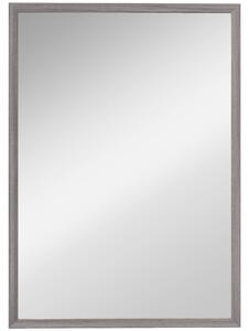 HOMCOM Specchio da parete 50x70 cm con cornice effetto legno, grigio | Aosom Italy