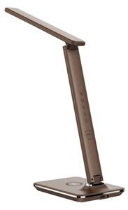 Immax 08975L- Lampada LED dimmergibile con ricarica wireless KINGFISHER LED/8,5W/230V marrone