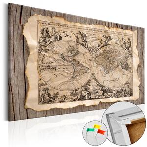 Quadro di Sughero - Map Of The Past [Cork Map] 60x40cm Erroi