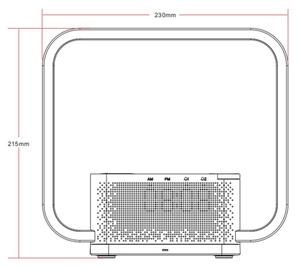 Immax 08994L - Lampada da tavolo LED dimmerabile con sveglia e di ricarica 18W/230V bianco