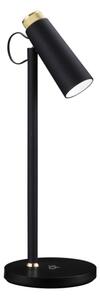 Immax 08991L- Lampada da tavolo LED dimmerabile con Qi di ricarica TIT LED/12W/230V nero