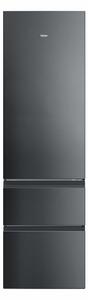 Haier Frigorifero Combinato 3 Porte Capacit 414 Litri Classe energetica A Raffreddamento Total No Frost colore Dark Inox - HTR3620ANMP 3D 60 Serie