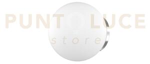 Mars applique montatura cromo vetro bianco d.20 cm 1 luce attacco e27