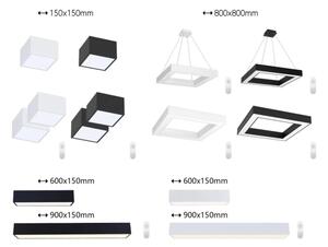 Immax NEO 07074-90-Plafoniera LED dimmerabile CANTO 50W/230V nero Tuya+RC