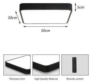 Brilagi - Lampada dimmerabile POOL SQUARE LED/48W/230V 3000-6000K 50x50 cm nera+DO